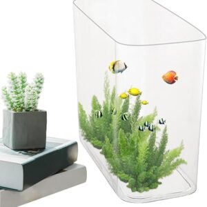Glugluse mini aquarium de bureau golden betta avec lumière led de 11 gallon et pompe