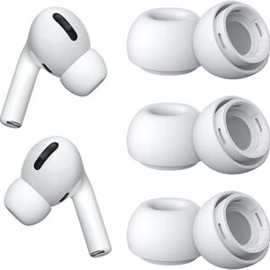 3 paires d'embouts de rechange en silicone pour airpods pro avec trou de réduction du bruit