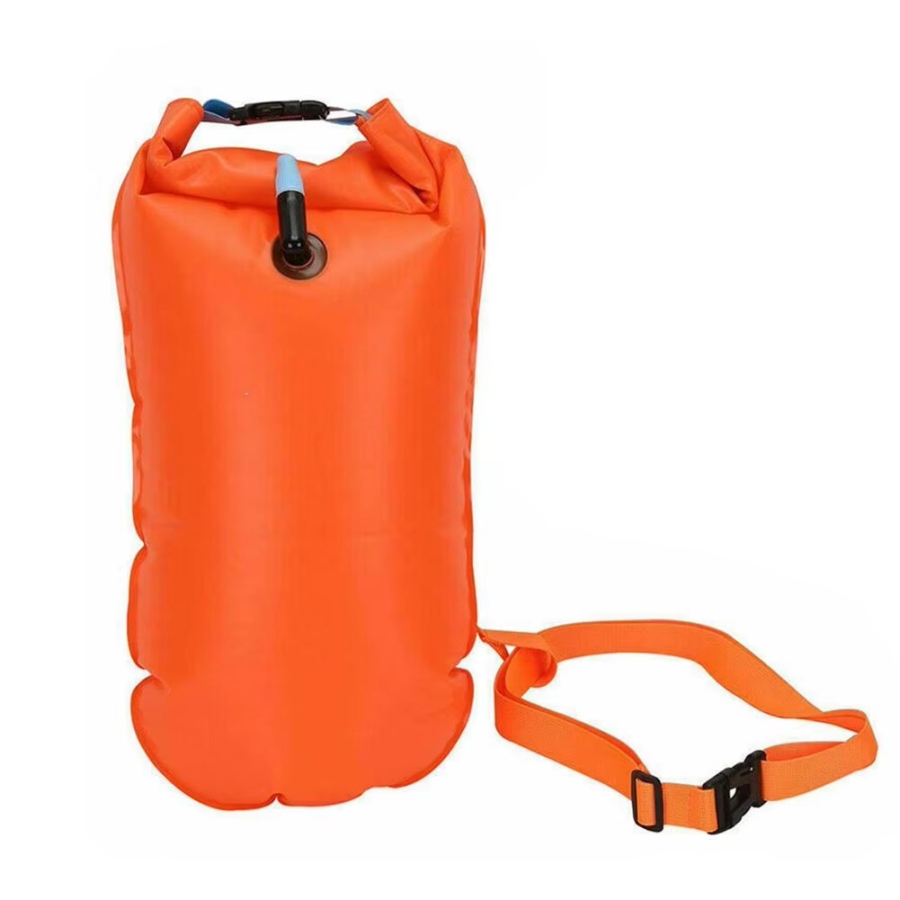 Bouée de natation étanche garberiel 20 l avec espace de rangement gonflable pour la en eau