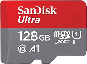 Carte mémoire Micro SD avec adaptateur SanDisk SDCZ460-128G-G46 128 Go Noir