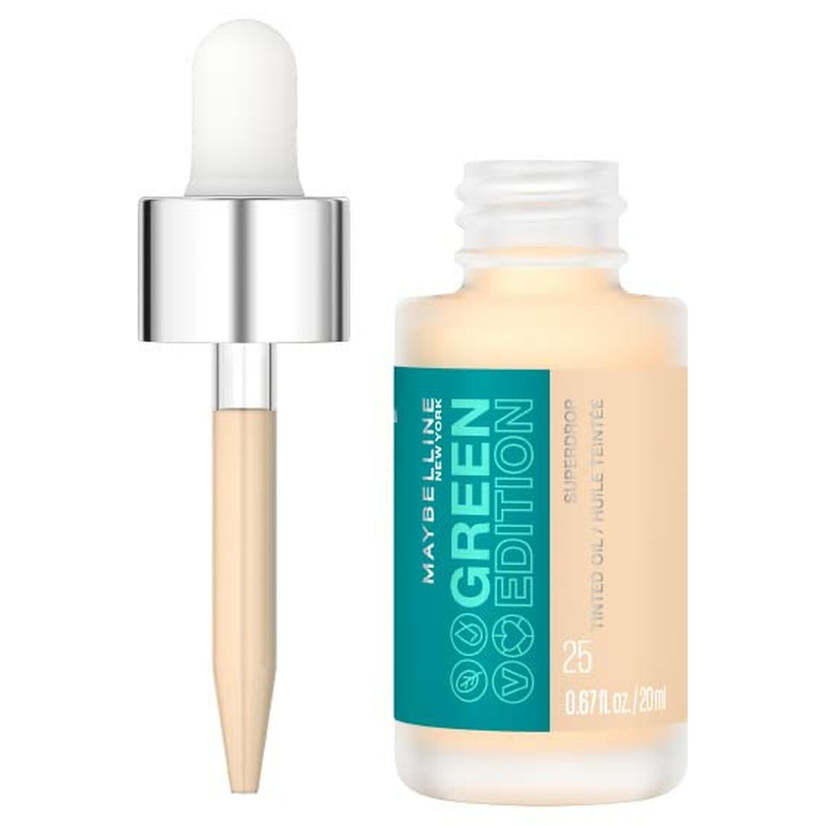 Diaytar Côte d'Ivoire Base de maquillage liquide Maybelline Green Edition Huile Nº 25 (20 ml) 