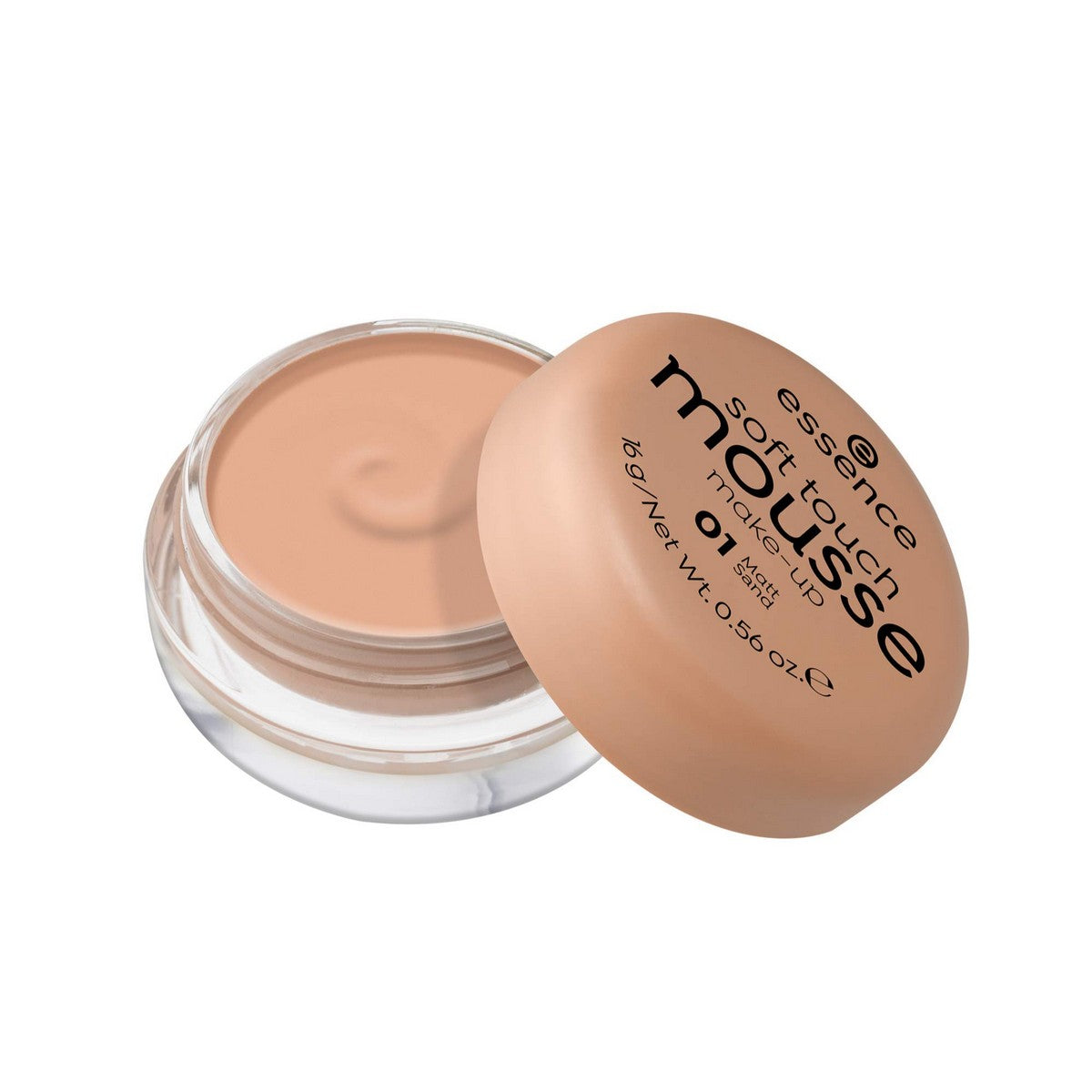 Diaytar Côte d'Ivoire Base de Maquillage en Mousse Essence Soft Touch 01-matt sand (16 g) 