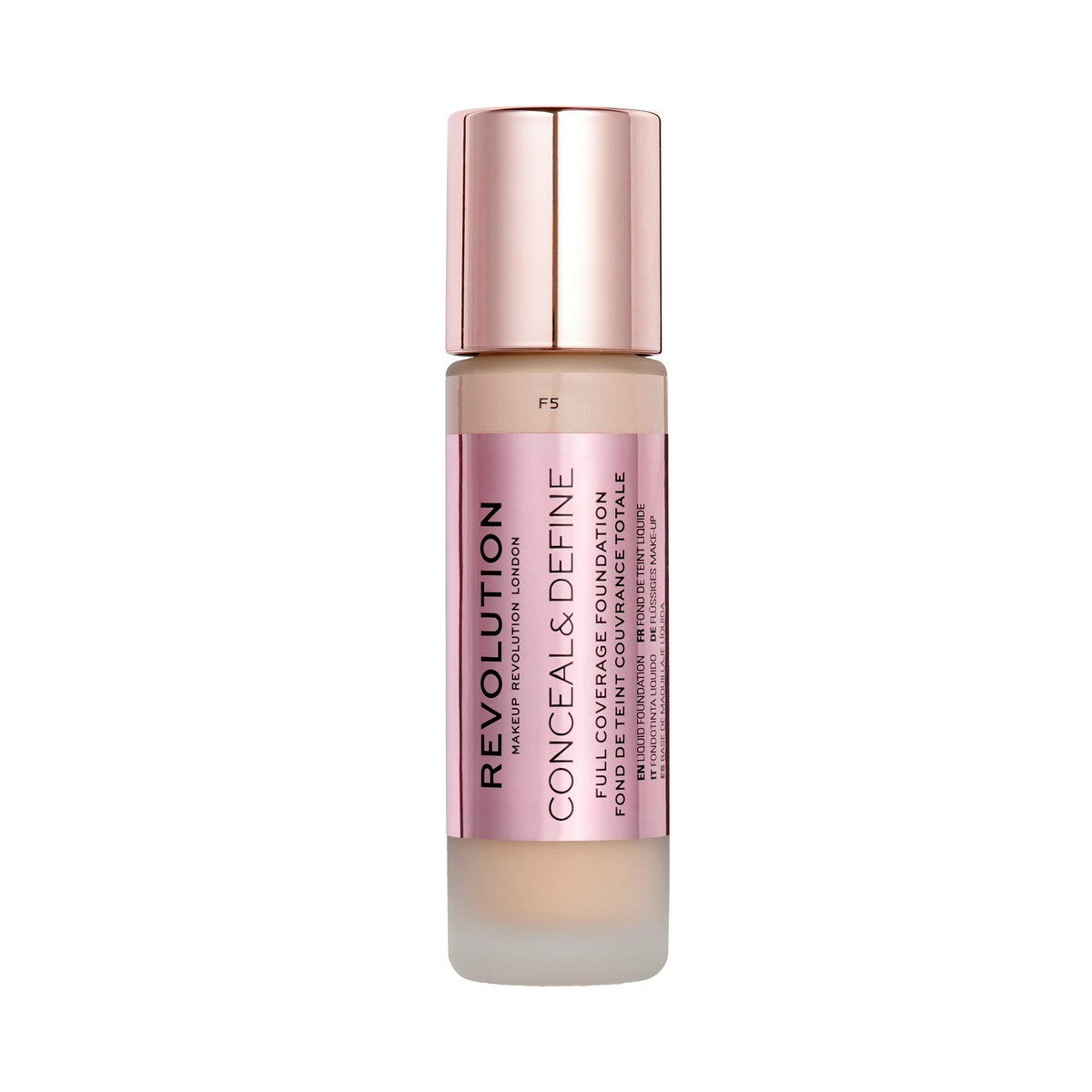 Diaytar Côte d'Ivoire Base de maquillage liquide Revolution Make Up Conceal & Define Nº F5 (23 ml) 