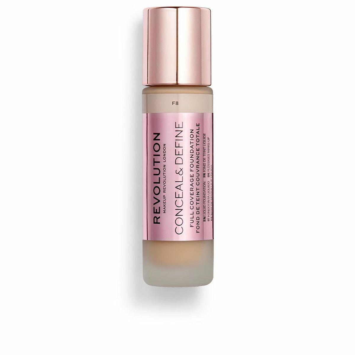 Diaytar Côte d'Ivoire Base de maquillage liquide Revolution Make Up Conceal & Define F8 (23 ml) 