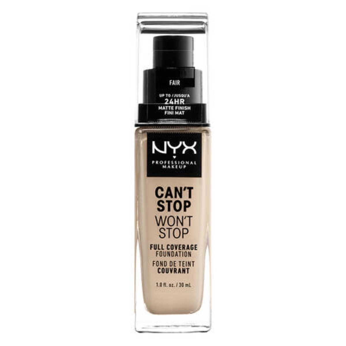 Diaytar Côte d'Ivoire Base de Maquillage Crémeuse NYX Can't Stop Won't Stop Fair (30 ml) 