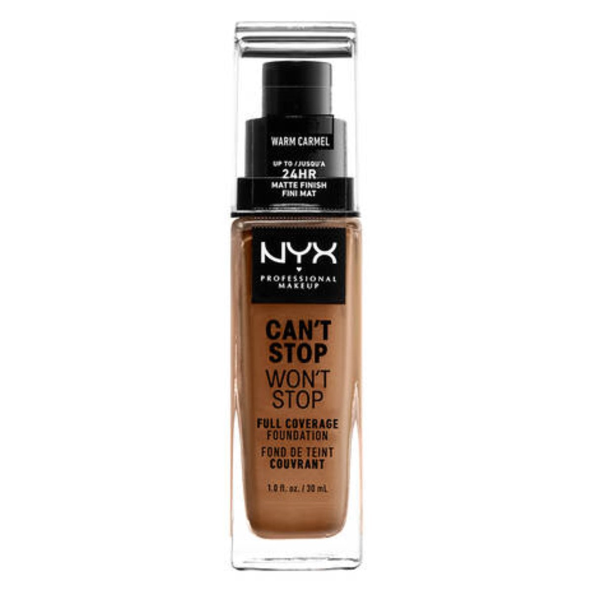 Diaytar Côte d'Ivoire Base de Maquillage Crémeuse NYX Can't Stop Won't Stop Warm caramel (30 ml) 