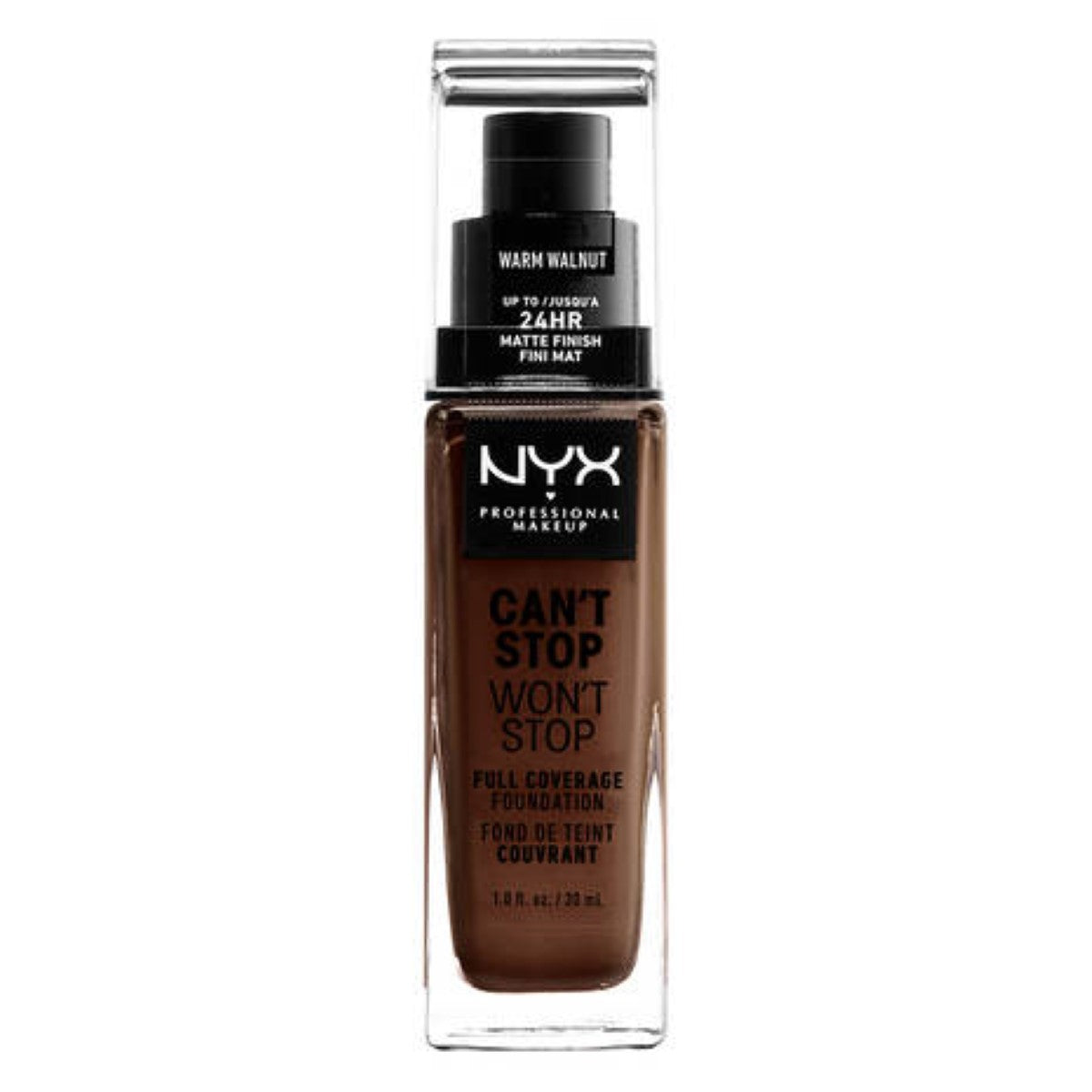 Diaytar Côte d'Ivoire Base de Maquillage Crémeuse NYX Can't Stop Won't Stop warm walnut (30 ml) 