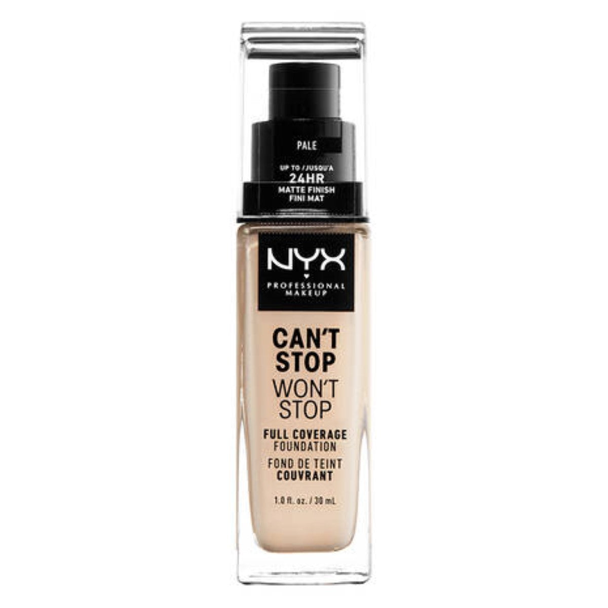 Diaytar Côte d'Ivoire Base de Maquillage Crémeuse NYX Can't Stop Won't Stop pale (30 ml) 