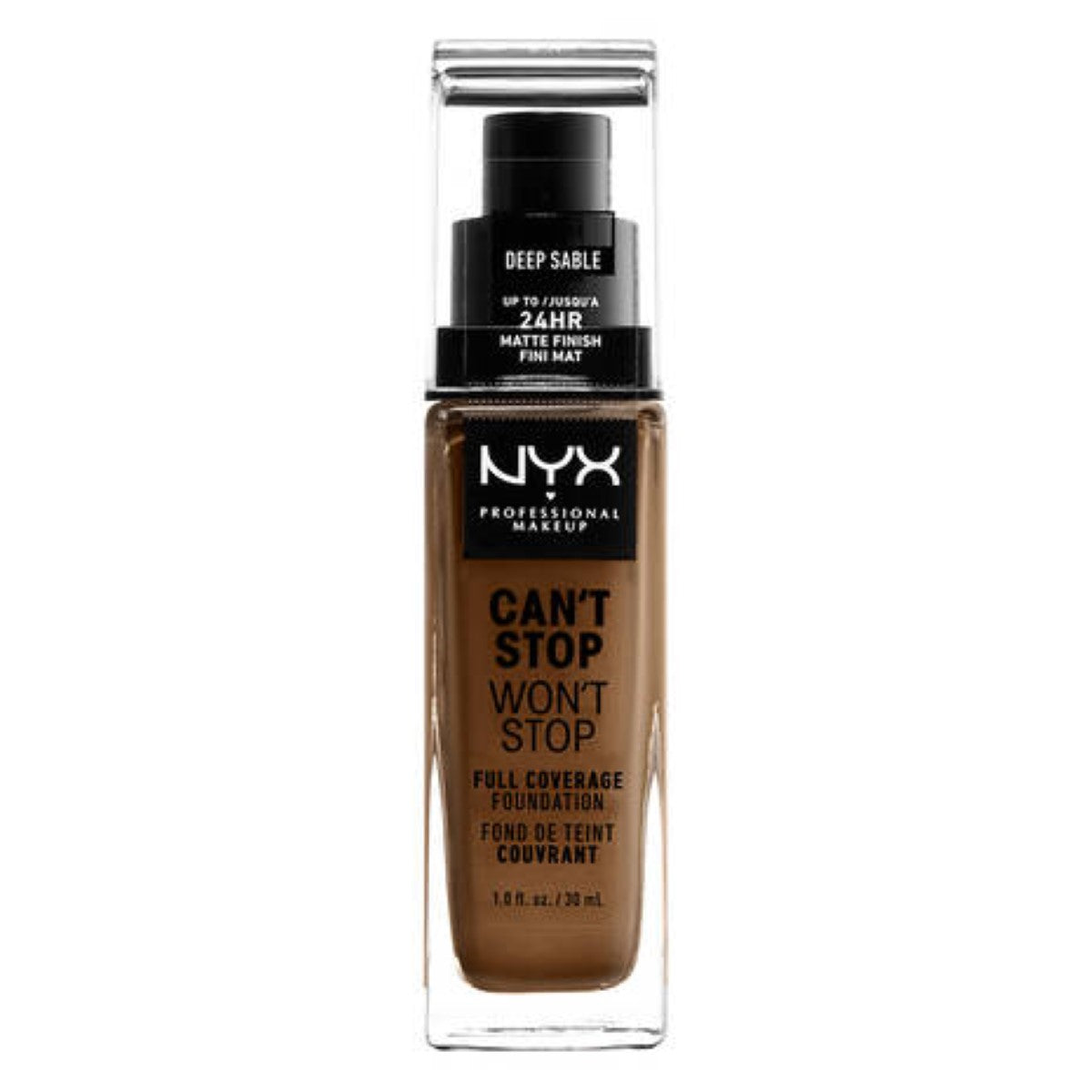 Diaytar Côte d'Ivoire Base de Maquillage Crémeuse NYX Can't Stop Won't Stop Deep Sable (30 ml) 