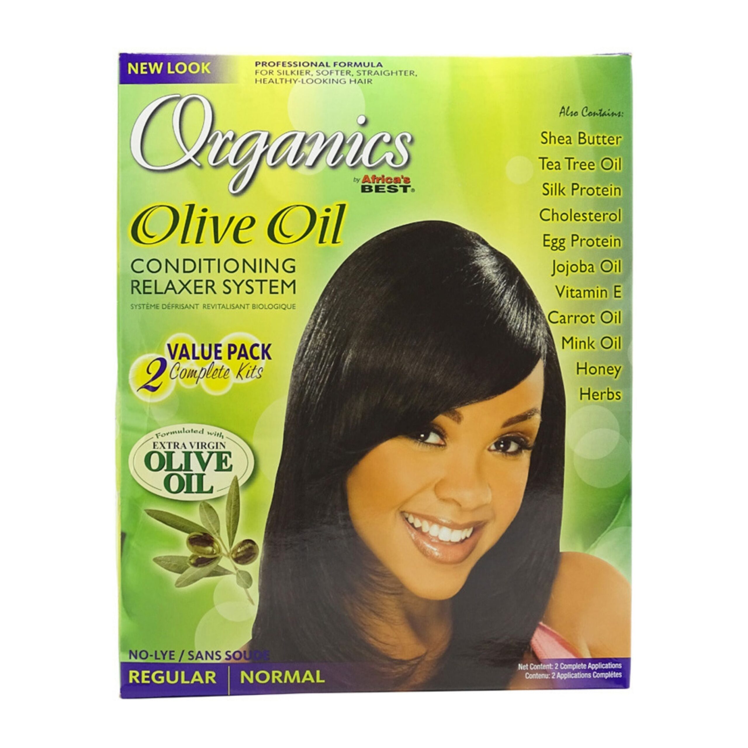 Diaytar Côte d'Ivoire Africa’s BEST Organics Olive Oil Conditioning Relaxer System 2 Value Pack 