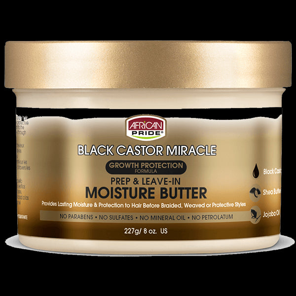 Diaytar Côte d'Ivoire African Pride Black Castor Miracle Prep  Beurre hydratant sans rinçage 8 oz BRAND,HAIR