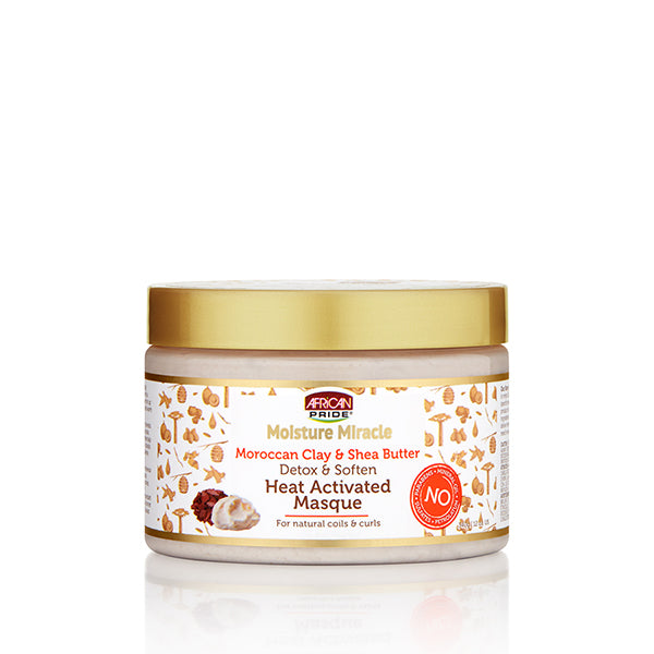 Diaytar Côte d'Ivoire African pride moisture miracle clay & shea heat – activated MASQUE CAPILLAIRE