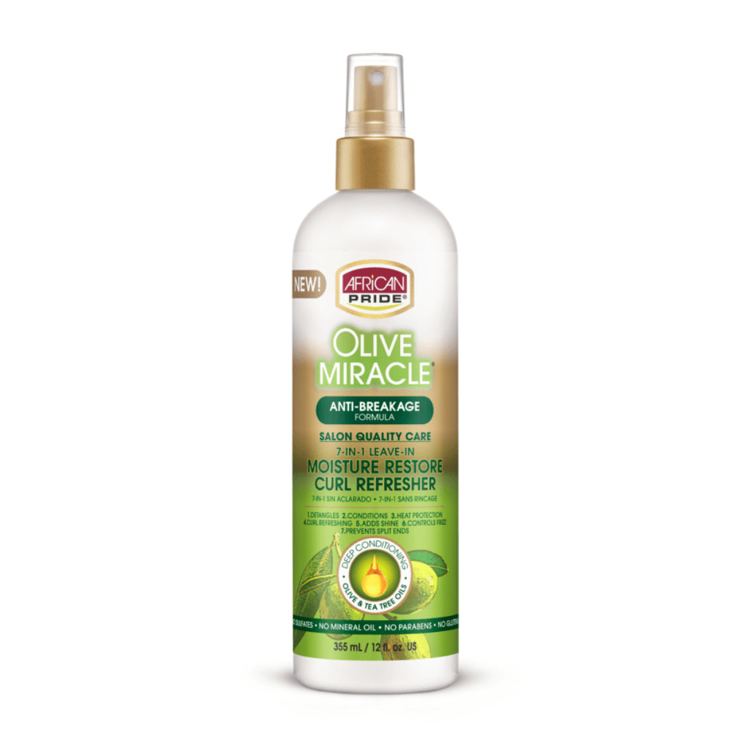 Diaytar Côte d'Ivoire African Pride Olive Miracle 7-in-1 Leave-in Moisture Restore Curl Refresher 12oz BRAND,HAIR