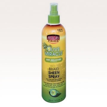 Diaytar Côte d'Ivoire African Pride Olive Miracle Braid Sheen Spray 12 fl.oz. BRAND