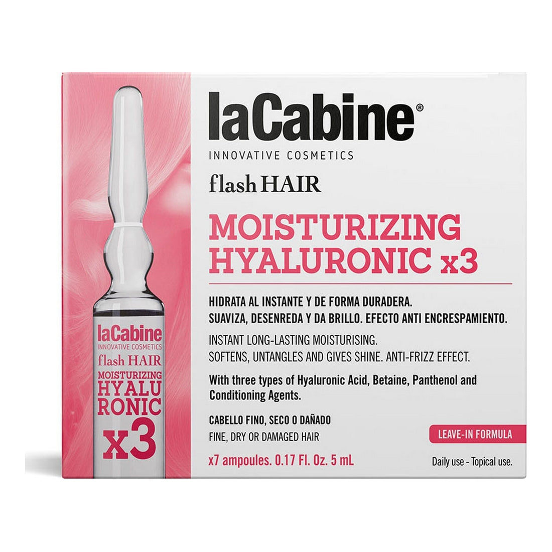 Diaytar Côte d'Ivoire Ampoules laCabine Flash Acide Hyaluronique Hydratant Cheveux (7 pcs) 