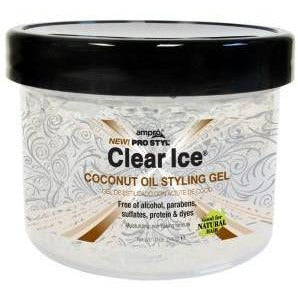 Diaytar Côte d'Ivoire Ampro Pro Styl Clear Ice Gel coiffant à l'huile de noix de coco 12 OZ Hair Care
