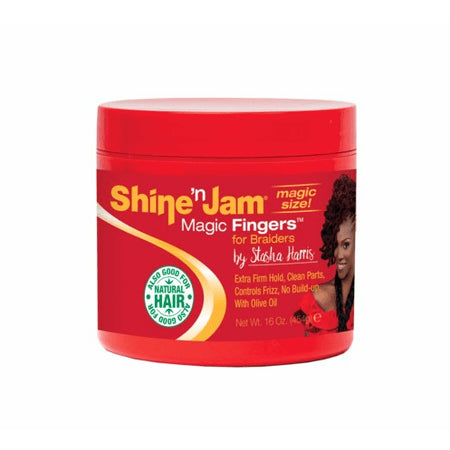 Diaytar Côte d'Ivoire Ampro Shine n' Jam Magic Fingers Edge Magic For Braiders 16 OZ Hair Care