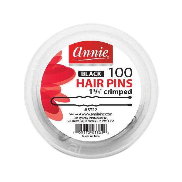 Diaytar Côte d'Ivoire Annie 100 épingles à cheveux serties 1 3/4" - Noir #3322 Beauty