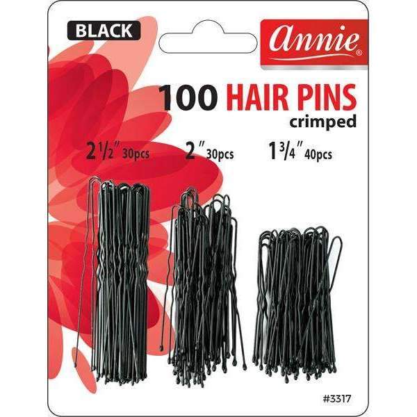 Diaytar Côte d'Ivoire Annie 100 épingles à cheveux serties assorties - Noir #3317 Beauty