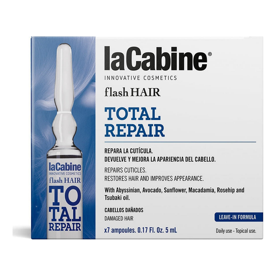 Diaytar Côte d'Ivoire Anti-Chute Ampoulles laCabine Fluide Réparateur Cheveux Flash (7 pcs) 