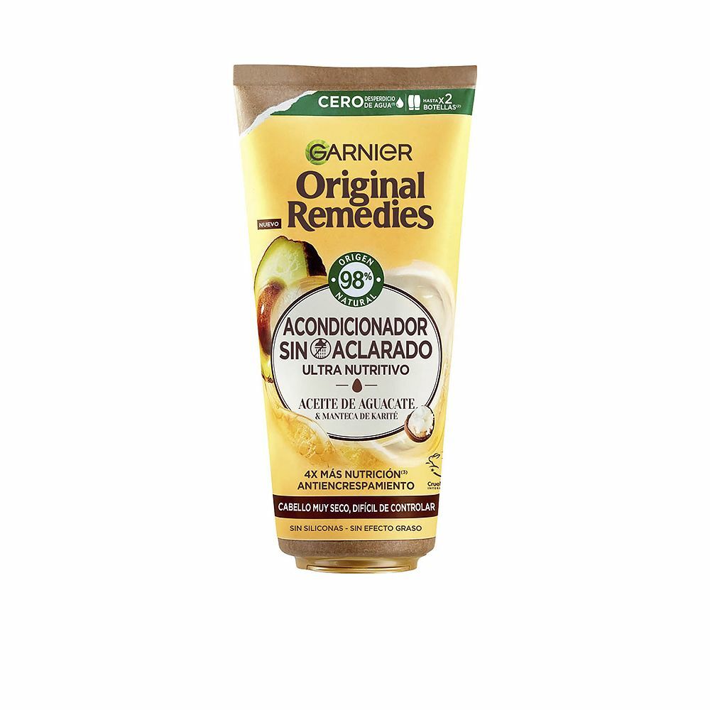 Diaytar Côte d'Ivoire Après-Shampooing Non Clarifiant Garnier Original Remedies Beurre de Karité Nourrissant Revitalisant Avocat (200 ml) 
