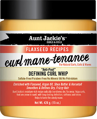 Diaytar Côte d'Ivoire Aunt Jackie's Curls  Coils Recettes de graines de lin Curl Mane-Tenance Defining Curl Whip 15 oz BRAND,HAIR