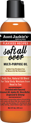 Diaytar Côte d'Ivoire Aunt Jackie's Curls  Coils Recettes de graines de lin Soft All Over Multi-Purpose Oil 8oz BRAND,HAIR