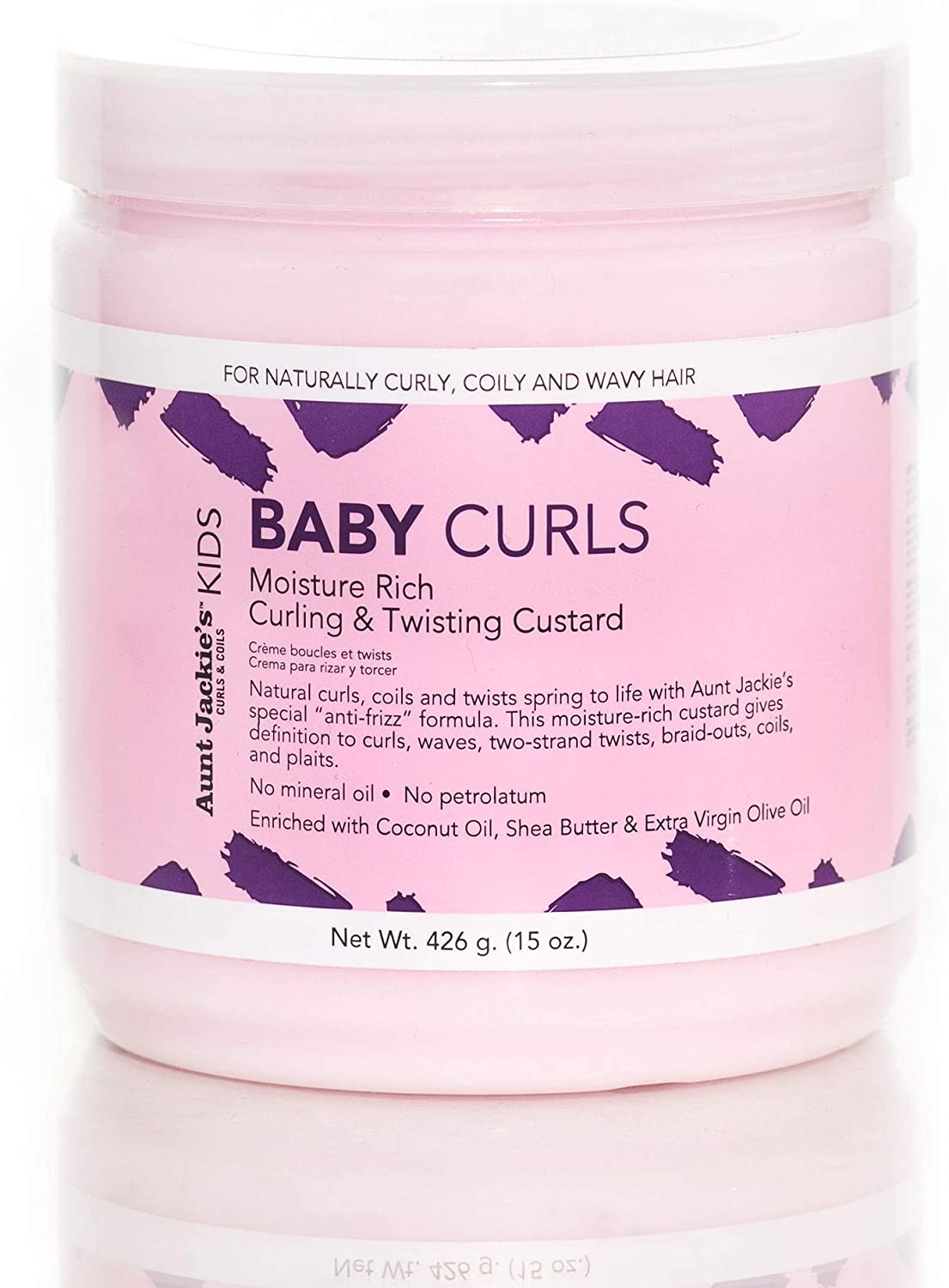Diaytar Côte d'Ivoire Aunt Jackie's Girls Baby Girl Curls Custard 15 oz HAIR,BRAND