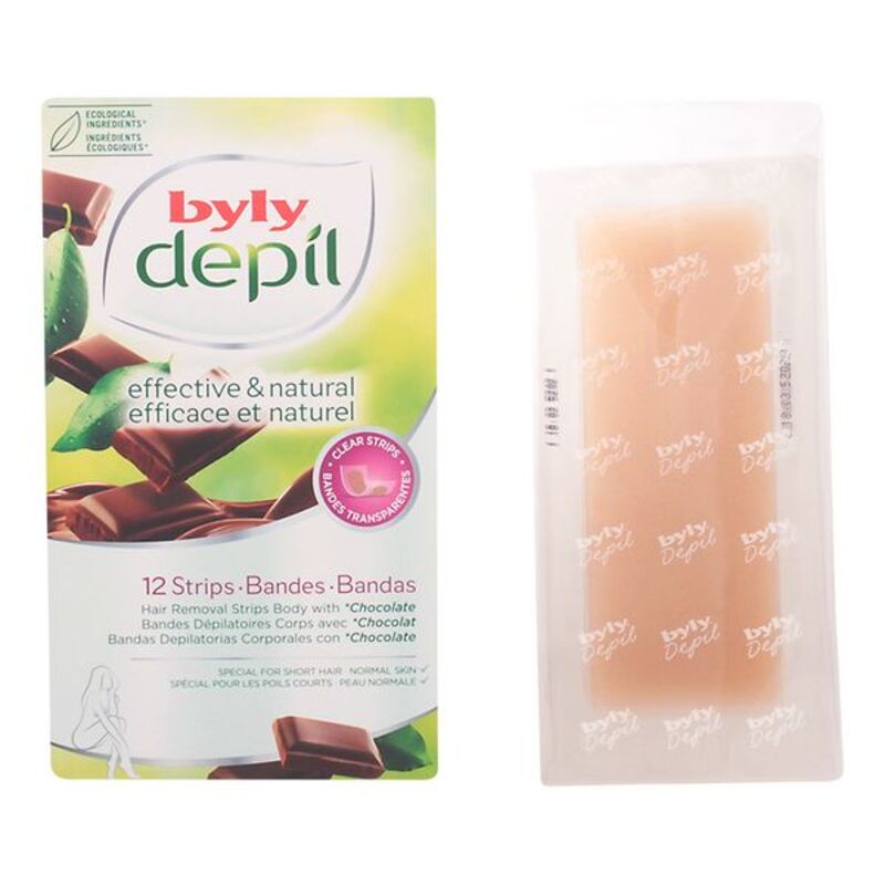 Diaytar Côte d'Ivoire Bandes d'épilation pour le corps Depil Chocolate Byly (12 uds) 