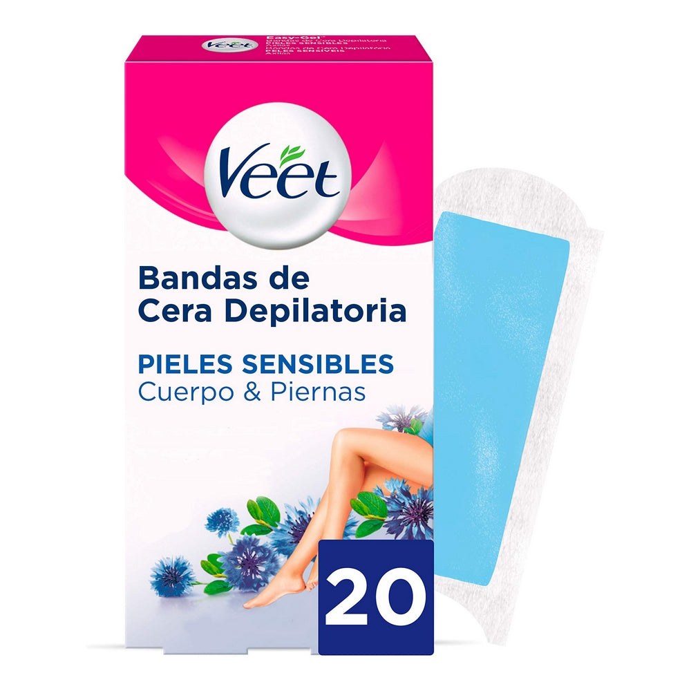 Diaytar Côte d'Ivoire Bandes d'épilation pour le corps Veet Peau sensible (20 uds) 