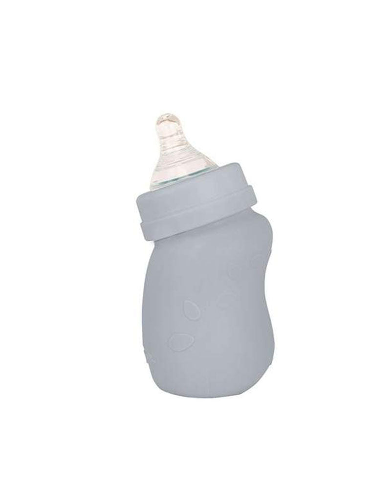 Diaytar Côte d'Ivoire biberon en verre avec couvercle en silicone gris green sprouts 147ml - 0m+ biberon,biberons-2,fille,garcon,green-sprouts,puericulture,Repas