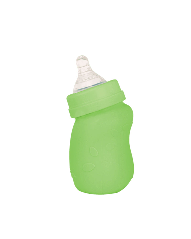 Diaytar Côte d'Ivoire biberon en verre avec couvercle en silicone vert green sprouts 147ml - 0m+ biberon,biberons-2,fille,garcon,green-sprouts,puericulture,Repas