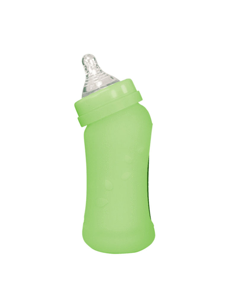 Diaytar Côte d'Ivoire biberon en verre avec couvercle en silicone vert green sprouts 236ml - 0m+ biberon,biberons-2,fille,garcon,green-sprouts,puericulture,Repas