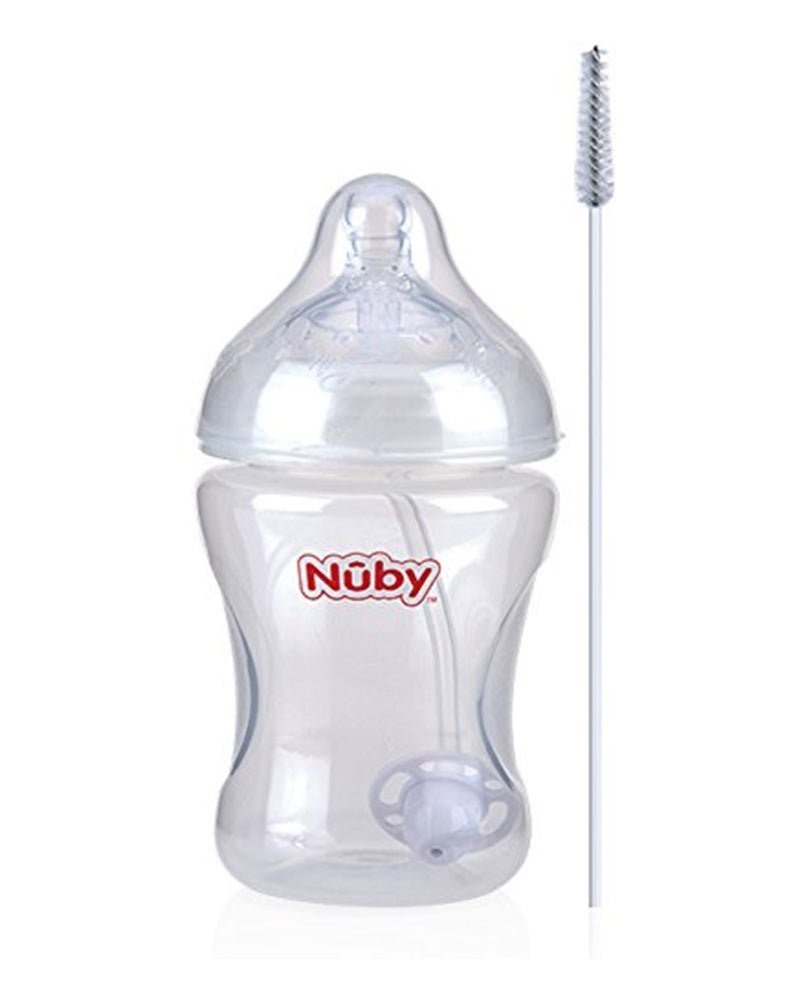 Diaytar Côte d'Ivoire biberon nûby anti-reflux et anti-colique avec paille 360° - 0m+ 240ml biberon,biberons-2,fille,garcon,nuby,puericulture,Repas