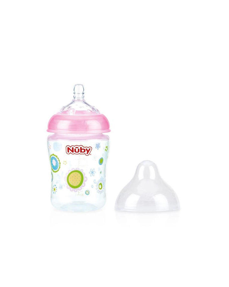 Diaytar Côte d'Ivoire biberon nûby en polycarbonate col large 0m+ 180ml - rose 