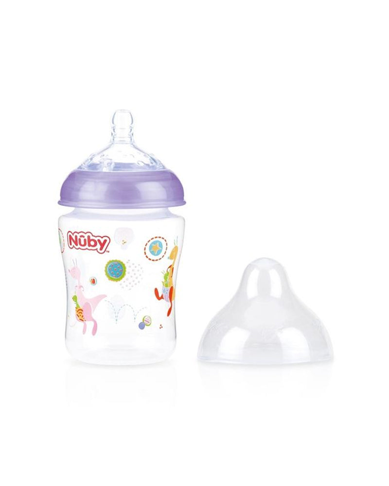 Diaytar Côte d'Ivoire biberon nûby en polycarbonate col large 0m+ 270ml - mauve 