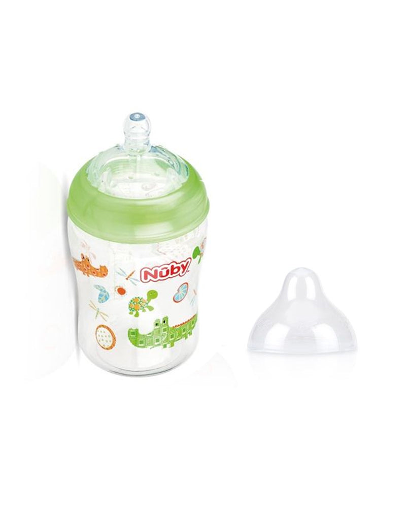 Diaytar Côte d'Ivoire biberon nûby en polycarbonate col large 0m+ 270ml - vert 