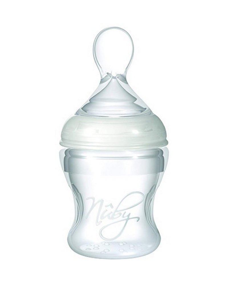 Diaytar Côte d'Ivoire biberon nûby souple avec cuillère en silicone 0m+ - 150ml - biberon,biberons-2,fille,garcon,nuby,puericulture,Repas
