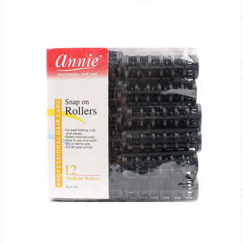 Diaytar Côte d'Ivoire Bigoudis Annie Medium Noir (12 uds) 