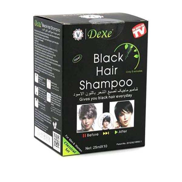 Diaytar Côte d'Ivoire Black hair shampoo shampoing noir colorant couvre les cheveux gris 25 ml x 10 COLORATION