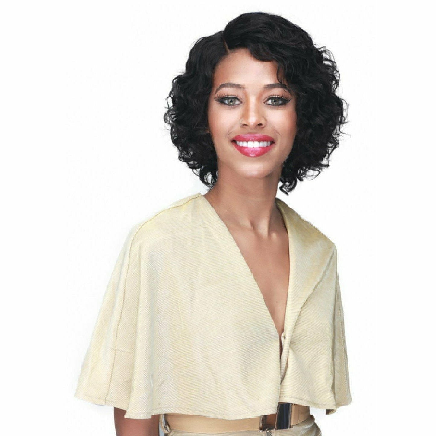 Diaytar Côte d'Ivoire Bobbi Boss 100% Cheveux Humains Non Traités Wet & Wavy Lace Part Wig - MHLF652 Peyton Lace Front Wigs