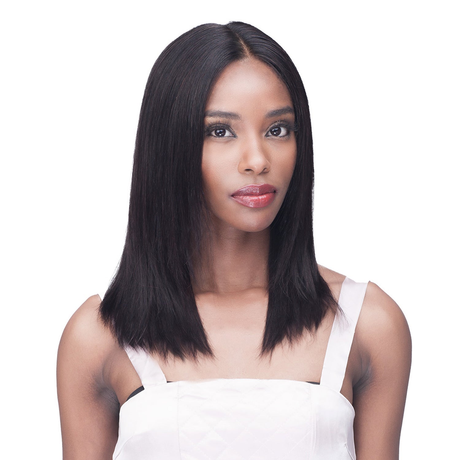 Diaytar Côte d'Ivoire Bobbi Boss 100% Non Transformés Brésilien Vierge Remy Bundle Hair Lace Wig - Straight 16" Lace Front Wigs