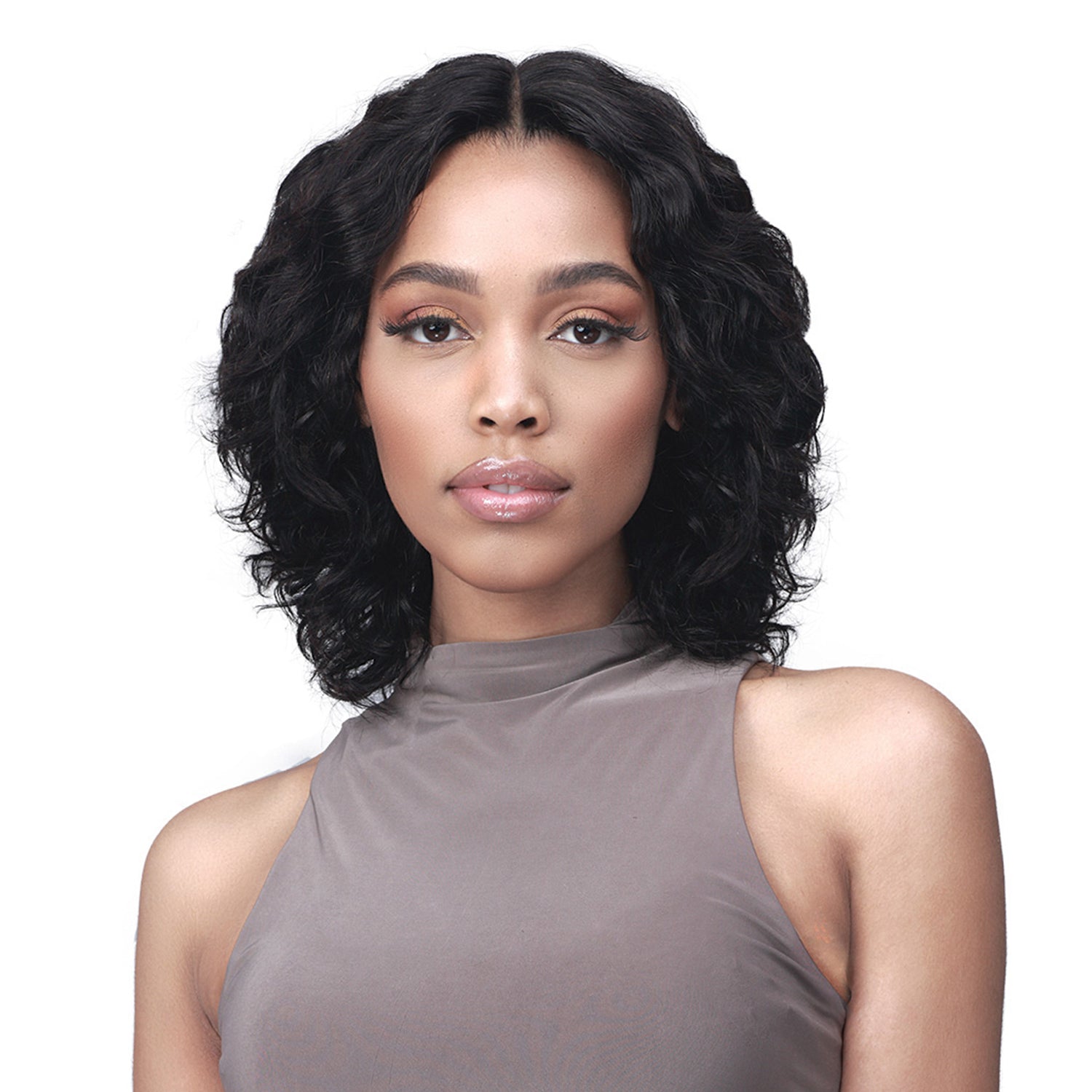 Diaytar Côte d'Ivoire Bobbi Boss 100% non transformés Brésilien Virgin Remy Bundle Hair Lace Wig - Wet & Wavy 12" Lace Front Wigs