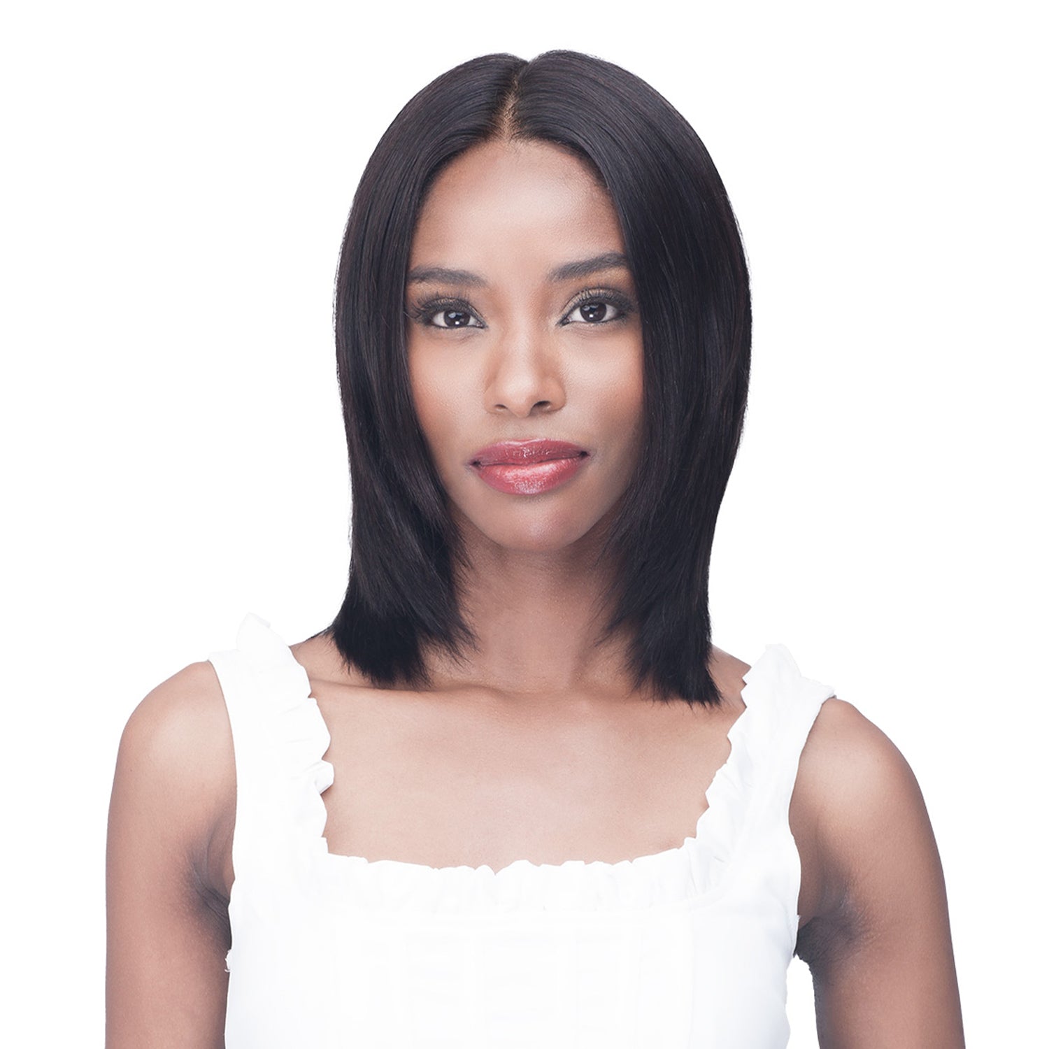 Diaytar Côte d'Ivoire Bobbi Boss 100% non transformés brésiliens Virgin Remy Bundle Hair Lace Wig - Straight 12" Lace Front Wigs
