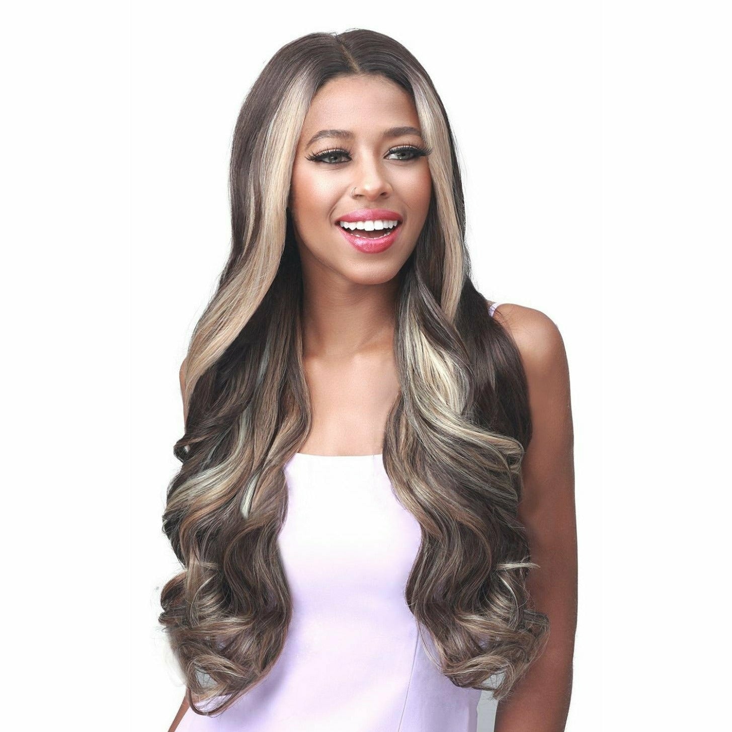 Diaytar Côte d'Ivoire Bobbi Boss Miss Origin Perruque Lace Front en mélange de cheveux humains – MOGLWBC24 Big Curl 24 Lace Front Wigs