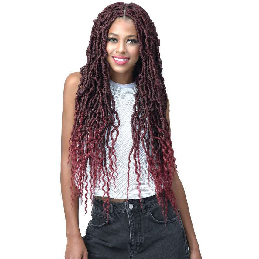 Diaytar Côte d'Ivoire Bobbi Boss Synthétique Crochet Braids - 2X Nu Locs French Tips 24" Braiding Hair