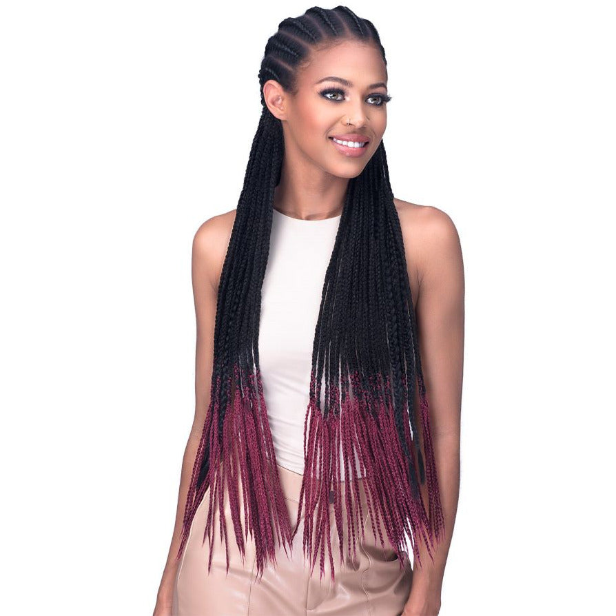 Diaytar Côte d'Ivoire Bobbi Boss Synthétique Crochet Braids - 2X Willow Box Braid 24" Braiding Hair