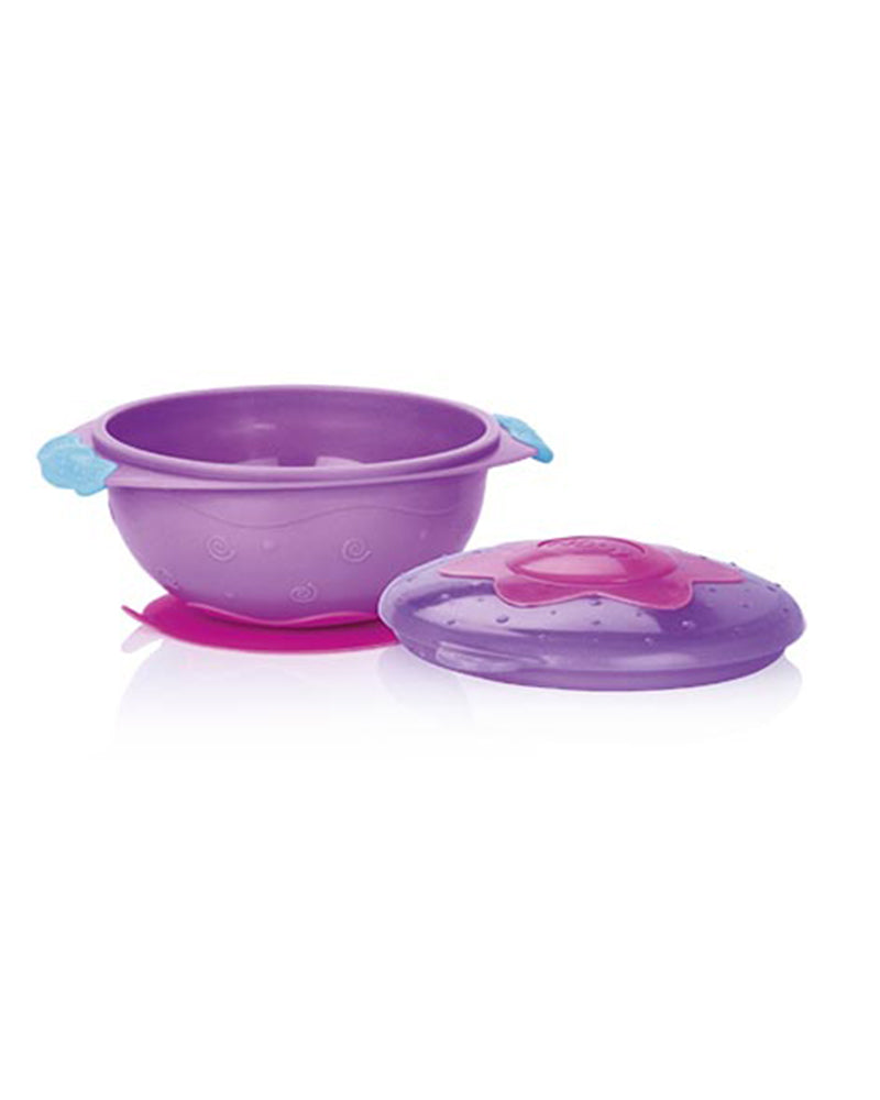 Diaytar Côte d'Ivoire bol nûby avec ventouse + couvercle +9m - violet - default title a-table,bols,fille,nuby,puericulture,Repas