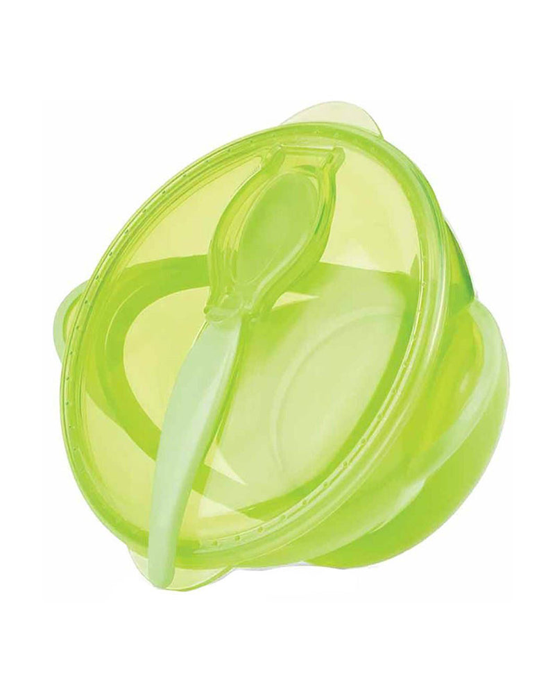 Diaytar Côte d'Ivoire bol nûby ventouse cuillère et couvercle 6m+ 400ml - vert - default title a-table,bols,fille,garcon,nuby,puericulture,Repas
