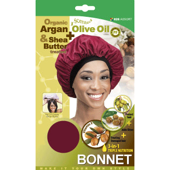 Diaytar Côte d'Ivoire Bonnet M&M Headgear Qfitt avec argan, huile d'olive et beurre de karité, assortiment #826 Beauty
